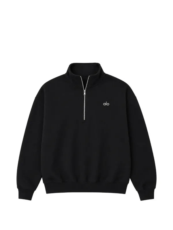 QUARTER ZIP ALO NEGRA